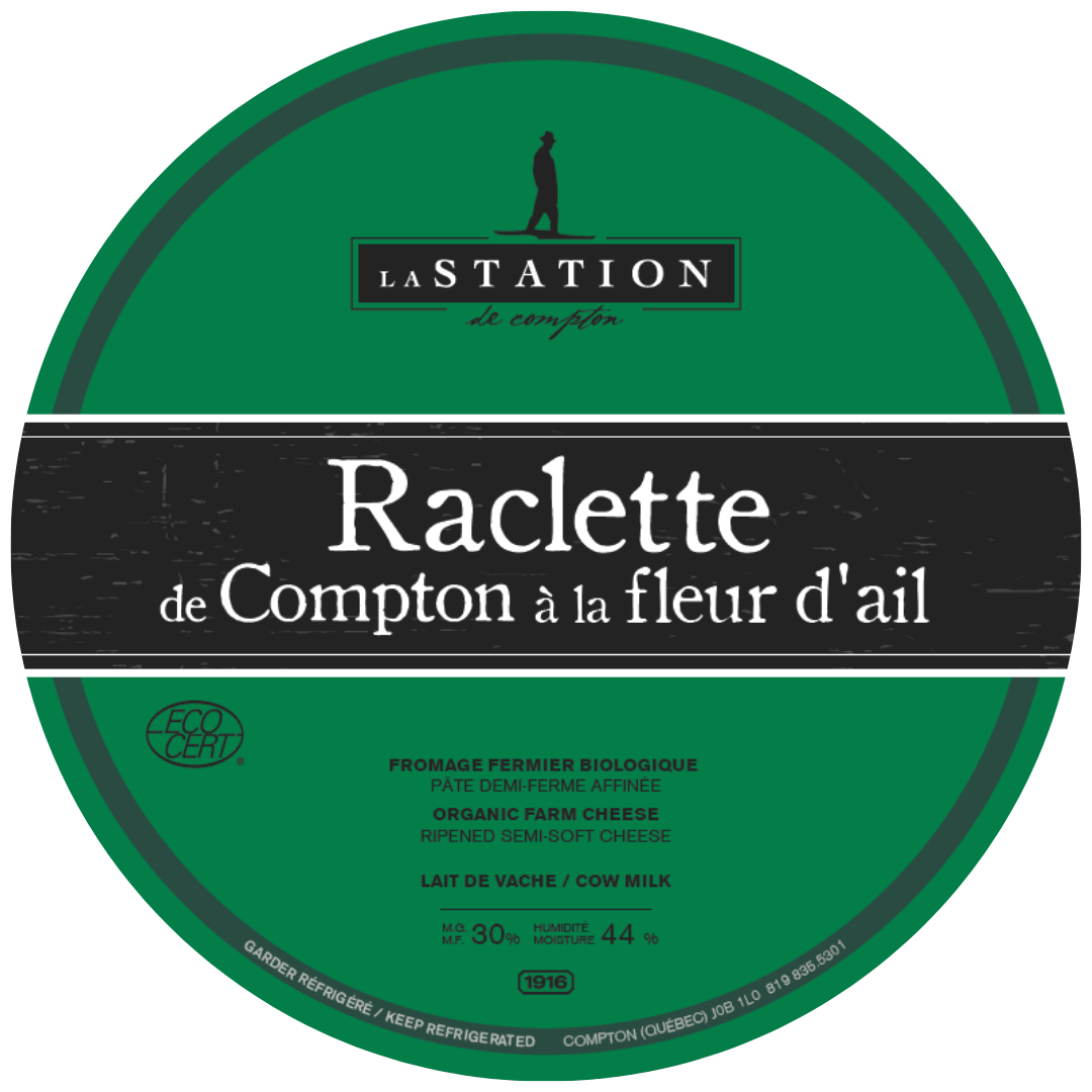 Étiquette - Raclette de Compton à la fleur d'ail