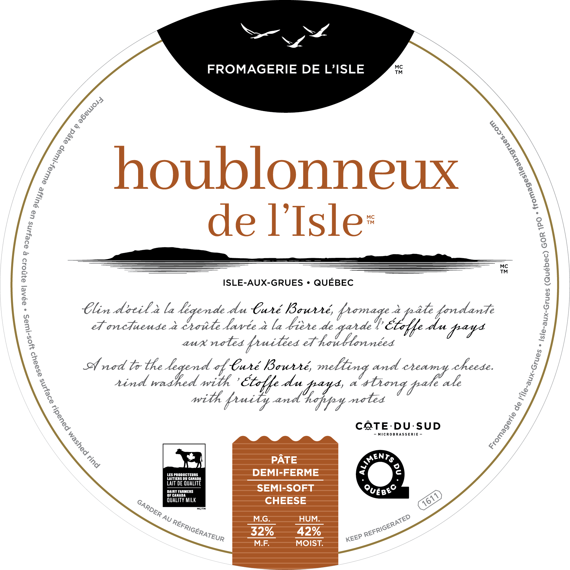 Étiquette - Houblonneux de l'Isle